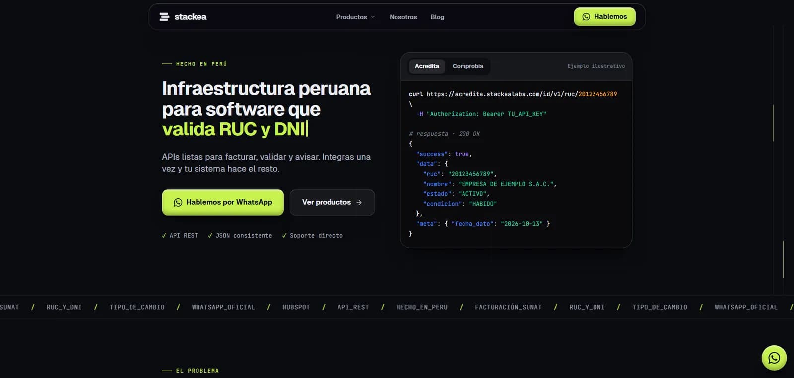 Stackea Labs: Página de inicio