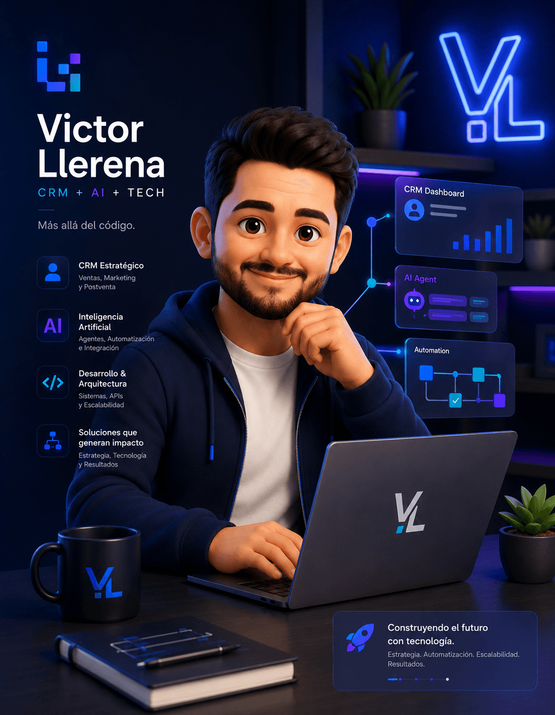 Victor Llerena — CRM + AI + Tech: CRM estratégico, inteligencia artificial, desarrollo y arquitectura